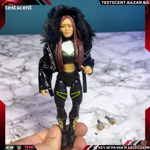 Екшън фигура WWE Iyo Sky Io Shirai Ийо Скай Mattel Elite Collection figure играчка NXT, снимка 1