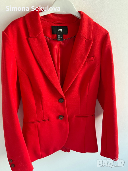 H&M дамско червено сако., снимка 1