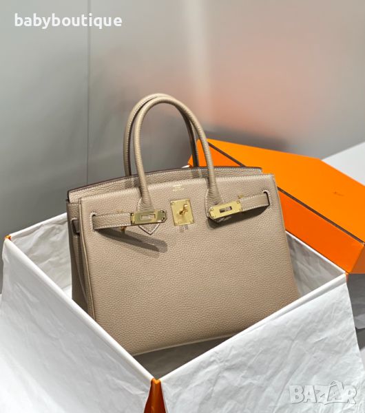 Hermes Birkin turtledove gray/gold, снимка 1