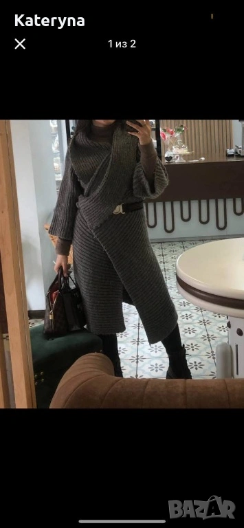 палто, вълнен кардиган Zara, снимка 1