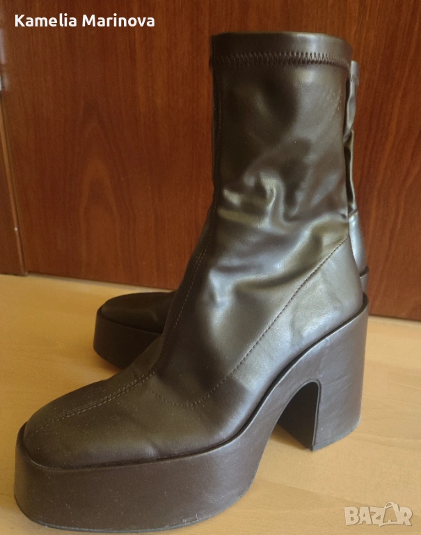 Дамски боти с ток , снимка 1