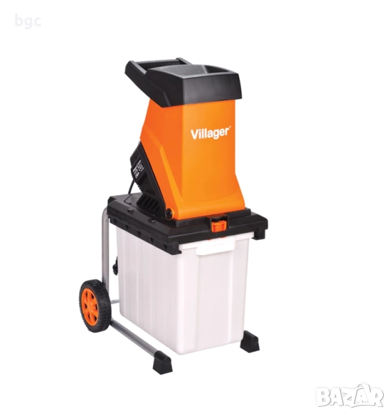 НОВ Клонотрошач Дробилка Шредер за Клони 2500 W, колекторен кош 50 л, 2 ножа, снимка 1