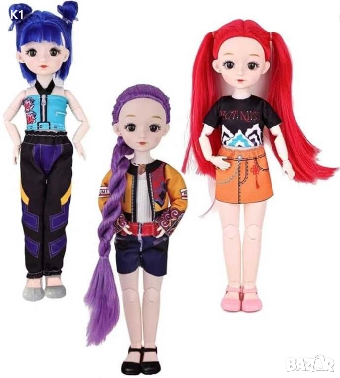 Пееща K-POP Demon Hunters Кукла - Светещо сърце, музика, снимка 1