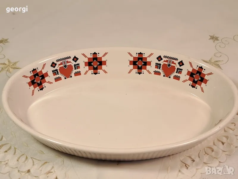 Керамично елипсовидно плато  23/2, снимка 1