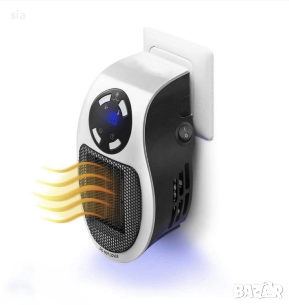 Вентилаторна печка Мини духалка, 400W с дистанционно и таймер, снимка 1