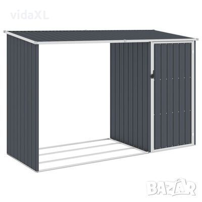 vidaXL Градински навес антрацит 245x98x159 см поцинкована стомана（SKU:46295, снимка 1