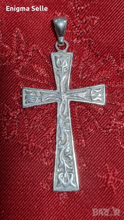 Сребърен кръст 925 , снимка 1
