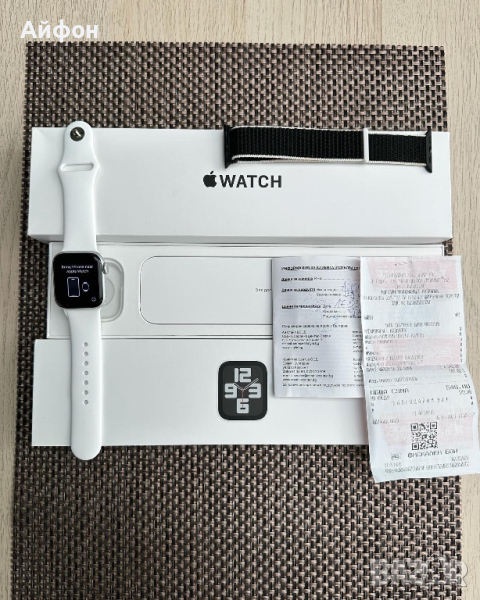 НОВ! /*ЛИЗИНГ*/ Apple Watch SE 2 (2nd Gen) Silver / Часовник, снимка 1