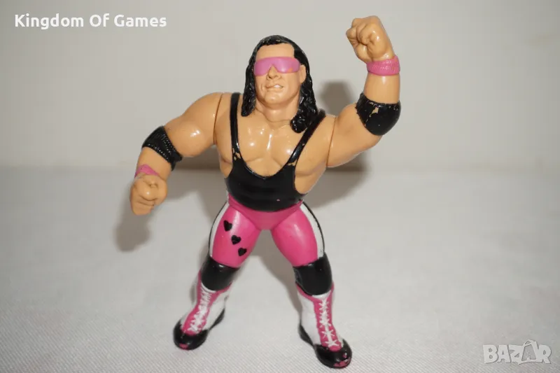 Рядка Оригинална Колекционерска Фигура На Bret Hitman Hart от 1991г Titan Sports INC FOR HASBRO INC, снимка 1