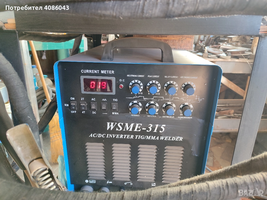 ACDC за заваряване на алуминй, модел WSME-315 INVERTER TIG/MMA WELDER, снимка 1