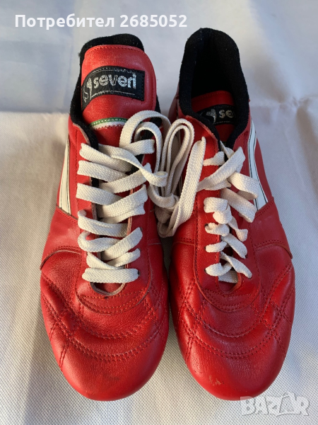 Италиански кожени футболни обувки Severi с шест бутона 41 номер, снимка 1