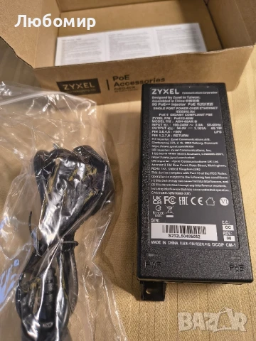 Zyxel PoE++ инжектор 1-2,5-5G MultiGig 802.3bt [POE12-60W]

, снимка 7 - Мрежови адаптери - 50708871