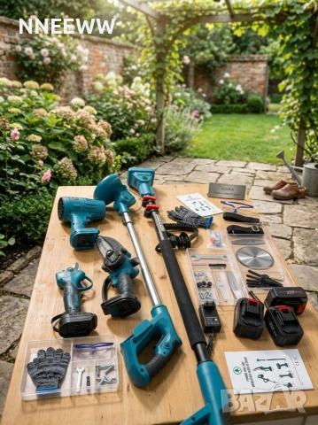 Акумулаторен Градински Комплект, Градински инструменти 5в1, снимка 2 - Градински инструменти - 53755336