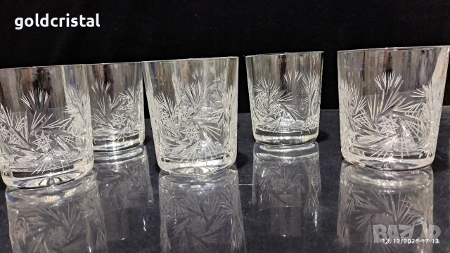 кристални чаши за уиски , снимка 3 - Антикварни и старинни предмети - 52778212