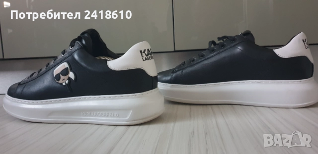 Karl Lagerfeld Leather Mens Size 45/29см 44/28 ОРИГИНАЛ! Мъжки спортно - елегантни обувки / кецове/ , снимка 9 - Кецове - 52335896