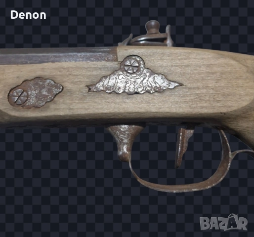 Декоративен Стар Капсулен Пистолет , снимка 3 - Антикварни и старинни предмети - 53928760