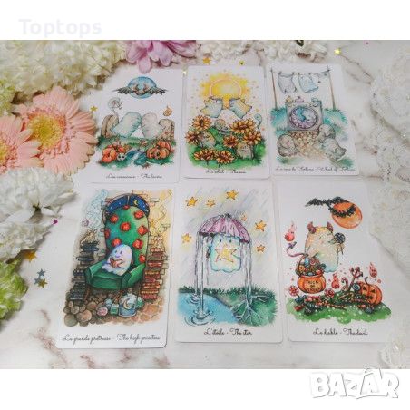 Таро: Boo Tarot & The Nightmare Before Christmas & Shadowland Tarot, снимка 9 - Карти за игра - 45388993