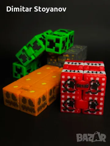 Minecraft Fidget Cube & Chest – Уникално Майнкрафт Кубче със Сандък!, снимка 1 - Други - 48202269