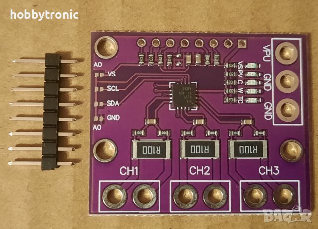 INA3221 triple current sensor, троен токов датчик , снимка 1 - Друга електроника - 45646392