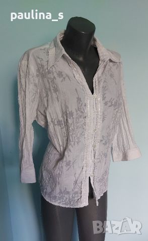 Разкошна риза в Армани стайл "Canda" / голям размер , снимка 1 - Ризи - 45380904