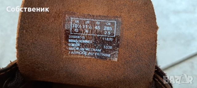 clarks мъжки боти номер 45 обувки ботуши естествена кожа зимни обувки, снимка 5 - Мъжки боти - 52843846