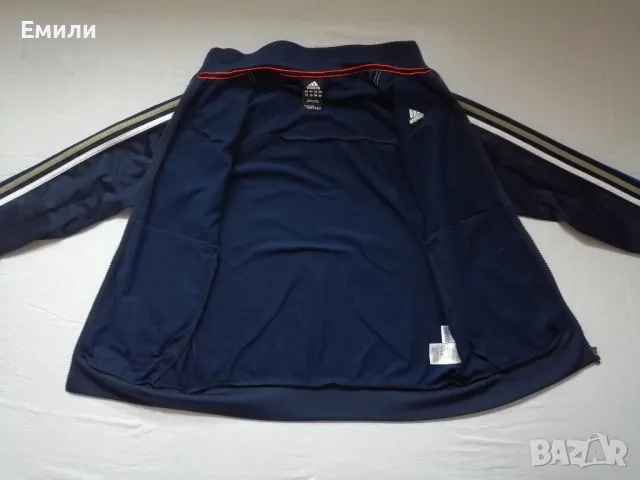 Adidas CLIMALITE оригинален мъжки суичър с цип р-р S/M, снимка 6 - Спортни дрехи, екипи - 48348928