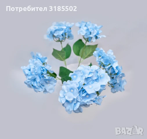 Луксозни букети от изкуствени хортензии – елегантна украса без грижи, снимка 10 - Изкуствени цветя - 51227518