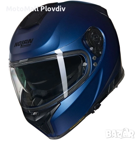 Каска Nolan N80-8 Classico Nobile N-Com 313 Deep Blue – МАТ ECE 22.06, снимка 3 - Аксесоари и консумативи - 51892442