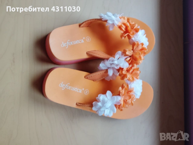 Детски чехли 34 номер defonseca, снимка 4 - Детски сандали и чехли - 53807725