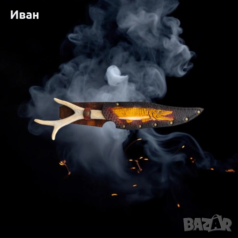 Нож щука риба лов ножка риболов , снимка 2 - Ножове - 53935666