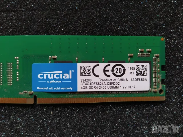 RAM памет / 2x4GB DDR4 2400 mhz Crucial / Настолен компютър / PC / РАМ, снимка 3 - RAM памет - 49909711