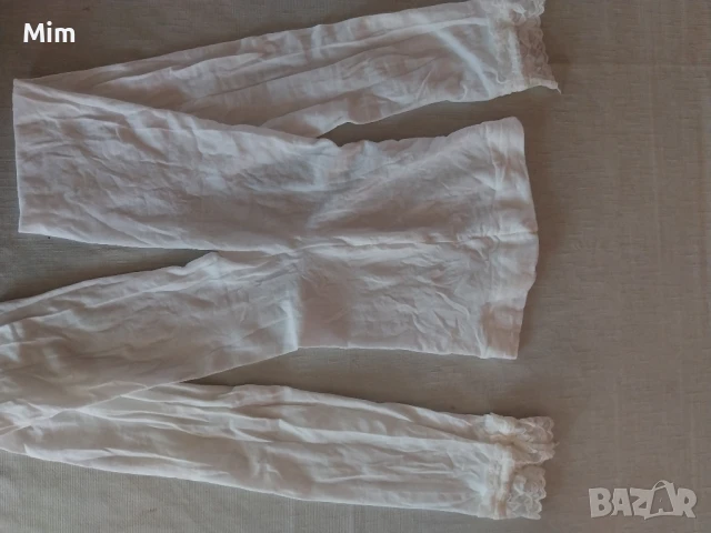  М/Л 30 ден Бял клин/ чорапогащник/ с дантела , снимка 3 - Бельо - 51011343