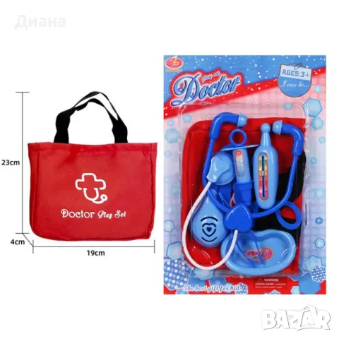 Образователен детски докторски комплект с чанта за деца на възраст над 3 години, снимка 1