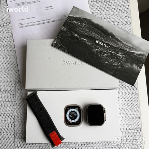 НОВ❗️24МЕС ГАРАНЦИЯ❗️ Apple Watch ULTRA Лизинг от 46лв/м ❗️ 49mm ❗️ изплащане ❗️ titanium  , снимка 1 - Смарт часовници - 45622264