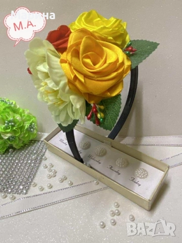 Китка за глава, вариант 22, снимка 8 - Шноли, диадеми, ленти - 51978067