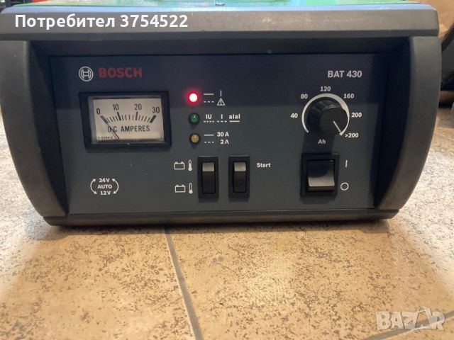 Електронно зарядно устройство Bosch BAT 430 / 230V /, снимка 8 - Аксесоари и консумативи - 45573052