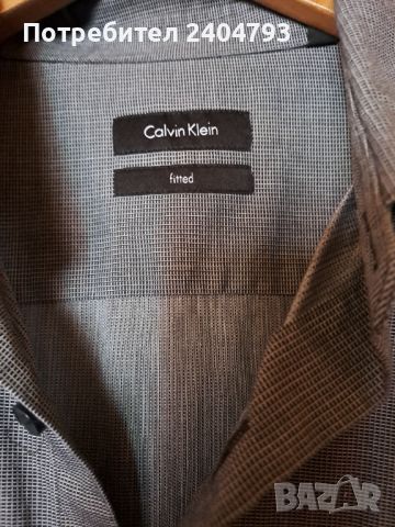 Мъжка риза, нова, марка Calvin Klein, снимка 4 - Ризи - 46228046