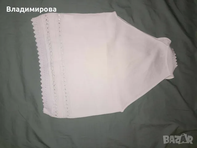 Бял потник Reserved, снимка 3 - Потници - 47171120