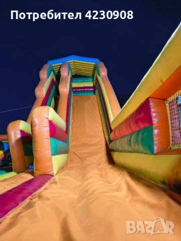 Детско надуваемо съоръжение -  батут пързалка, снимка 3 - Други спортове - 51351103