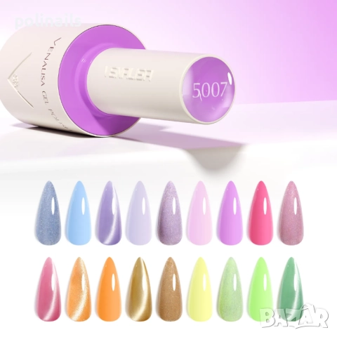 НОВО ! Гел лак Venalisa Vivid spectrum без НЕМА, ТРО и НРМА - 10мл, снимка 4 - Продукти за маникюр - 52301922