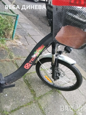 Продавам Електрически Сгъваем Велосипед с скорости Мотор 250 вата Батерия 36 волта 10 ампера , снимка 5 - Велосипеди - 53458292