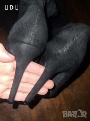 ластични елегантни Чизми  № 38 , снимка 3 - Дамски ботуши - 53697065