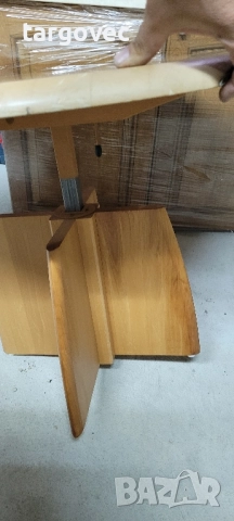 масивна холова кръгла маса с механизъм за височините, снимка 2 - Маси - 51835213