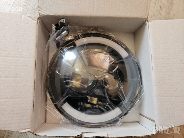 LED пълнител за фар 7 инча с вградени мигачи, снимка 3 - Аксесоари и консумативи - 53834633