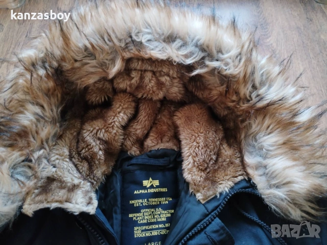 Alpha Industries Jackets - мъжко зимно яке КАТО НОВО Л, снимка 3 - Якета - 53036878