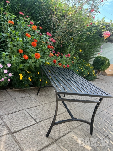 Метална маса за градина, снимка 3 - Маси - 51663527