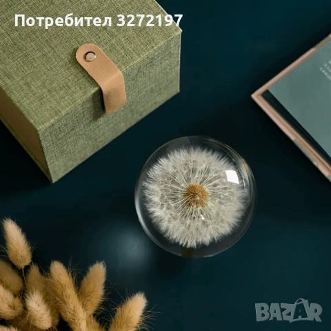 FUFIZU Кристална топка-глухарче, снимка 4 - Декорация за дома - 54090656