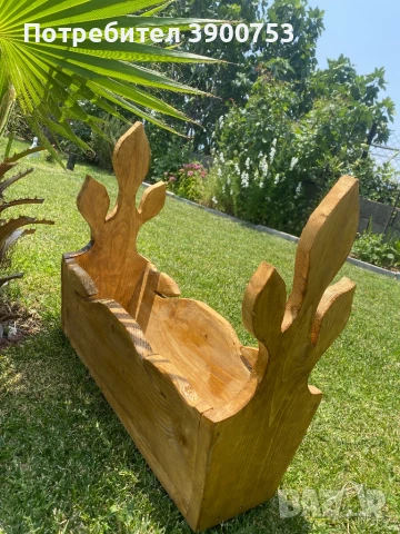 Дървени саксии за цветя , снимка 2 - Декорация за дома - 50615433