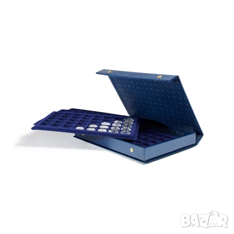  кутия за съхранение и презентация на монети с 4 табли за 128 монети - LEUCHTTURM