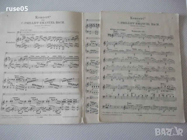 Ноти "C.PH.EM.BACH-KONZERT-A moll" - 32 стр., снимка 3 - Специализирана литература - 50839571